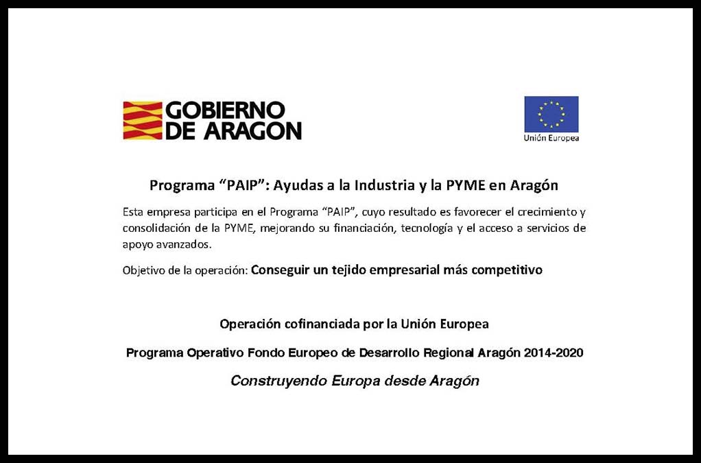 SCANFISK OBTIENE FINANCIACIÓN DEL PROGRAMA PAIP, DE AYUDAS A LA INDUSTRIA Y A LA PYME EN ARAGÓN